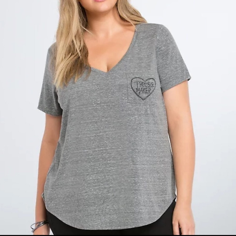 Torrid Trouble Maker Pocket Tee